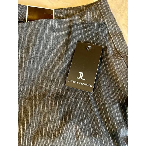 Jules & Leopold gray pinstripe work pants 16W - Picture 5 of 7